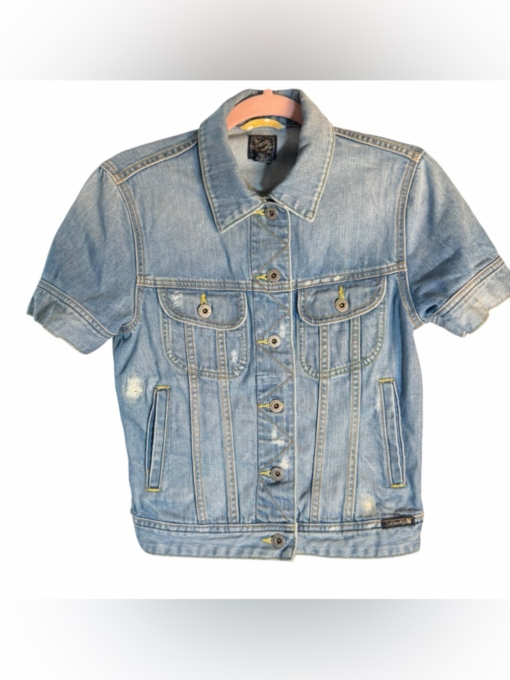 Lucky Brand Short Sleeved Denim Jacket